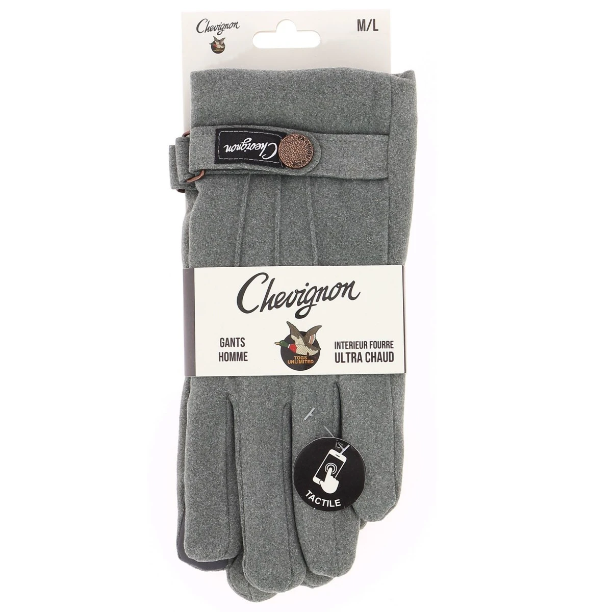 GANTS POLAIRE HOMME CHEVIGNON GRIS 3 GANTS POLAIRE HOMME CHEVIGNON GRIS