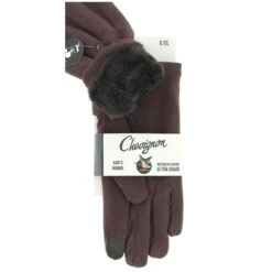 GANTS POLAIRE HOMME CHEVIGNON MARRON -Vêtements De Mode gants polaire homme chevignon marron 1