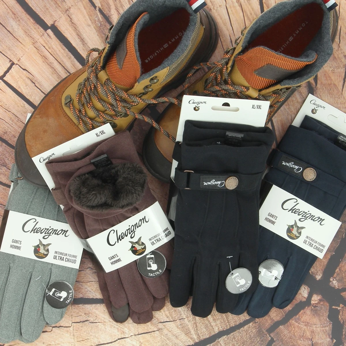 GANTS POLAIRE HOMME CHEVIGNON NOIR 5 GANTS POLAIRE HOMME CHEVIGNON NOIR – Image 3