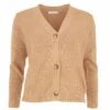 GILET BERGAME COL V FEMME CAMEL 1 GILET BERGAME COL V FEMME CAMEL -Vêtements De Mode gilet bergame col v femme camel 3