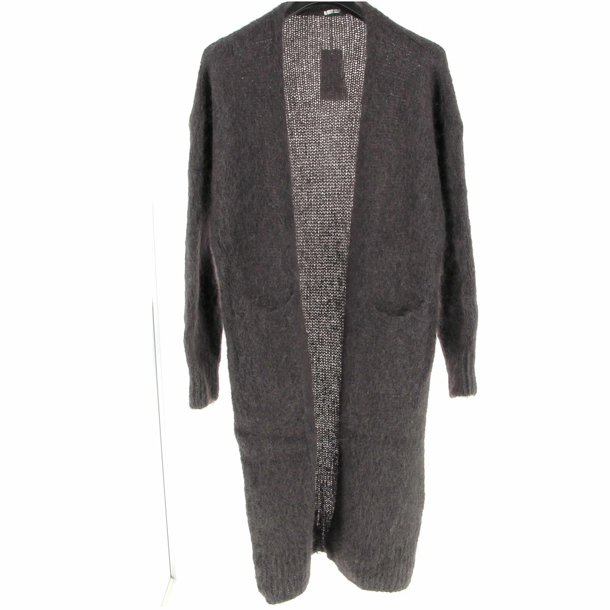 GILET LONG MOHAIR CHOCOLAT 3 GILET LONG MOHAIR CHOCOLAT