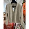 GILET MOHAIR BEIGE -Vêtements De Mode gilet mohair beige