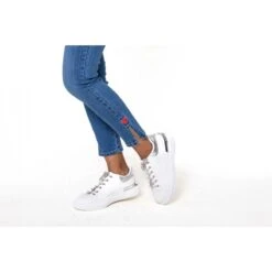 JEAN 7/8 COEUR STRECH NINA CARTER BLEU -Vêtements De Mode jean 78 coeur strech nina carter bleu 4