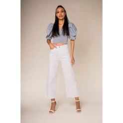 JEAN CROPPED LARGE STRECH NINA CARTER BLANC