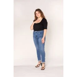 JEAN STRECH CLASSIQUE NINA CARTER DENIM CLAIR