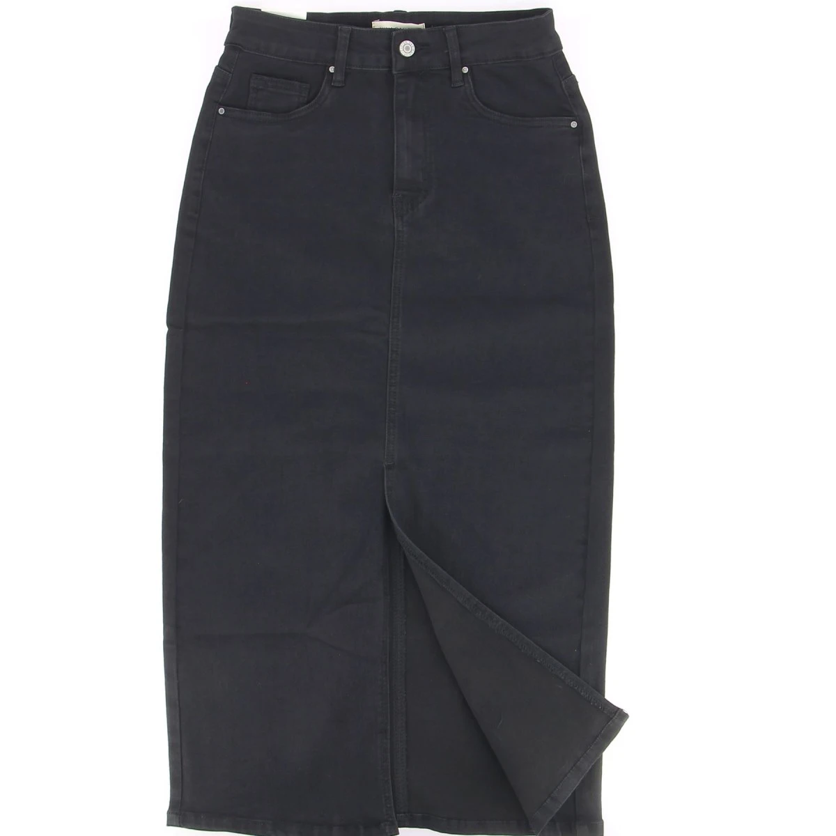 JUPE JEAN LONGUE NINA CARTER NOIRE 3 JUPE JEAN LONGUE NINA CARTER NOIRE