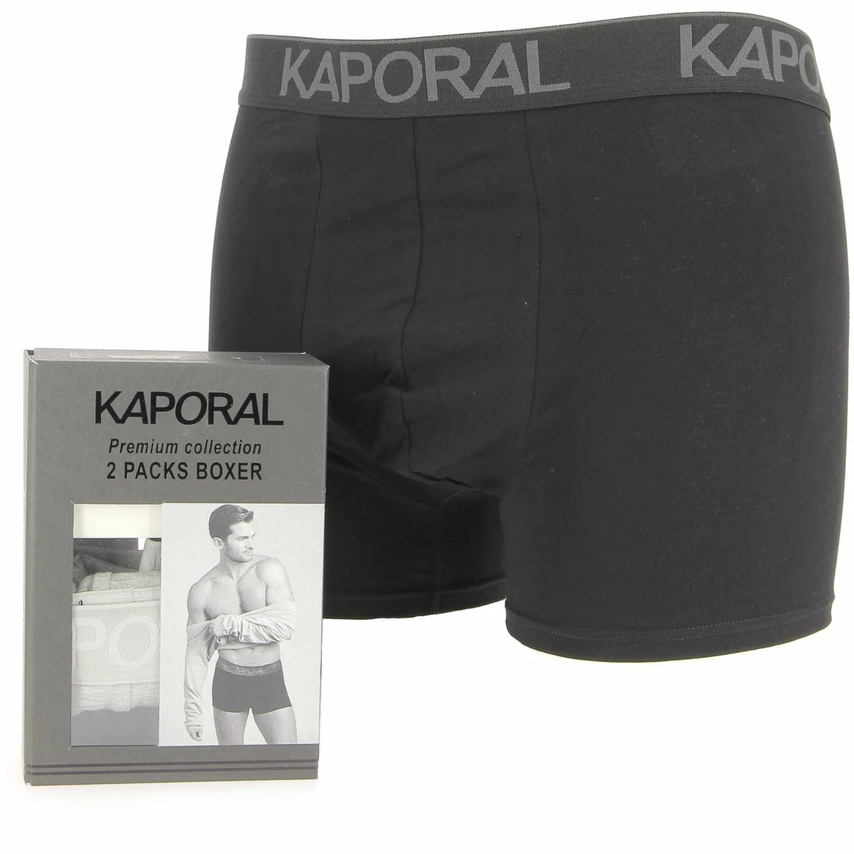 PACK 2 BOXERS KAPORAL PREMIUM COLLECTION GRIS NOIR 3 PACK 2 BOXERS KAPORAL PREMIUM COLLECTION GRIS NOIR
