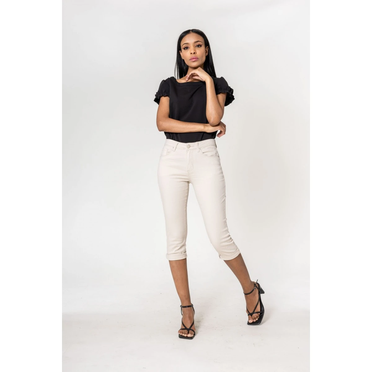 PANTACOURT NINA CARTER ECRU 3 PANTACOURT NINA CARTER ECRU