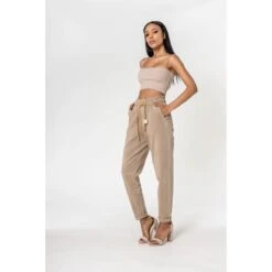 PANTALON AMPLE NINA CARTER BEIGE 8 PANTALON AMPLE NINA CARTER BEIGE -Vêtements De Mode pantalon ample nina carter beige 2