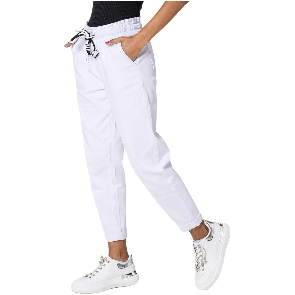 PANTALON AMPLE NINA CARTER BLANC 4 PANTALON AMPLE NINA CARTER BLANC – Image 2