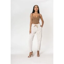 PANTALON AMPLE NINA CARTER CREME
