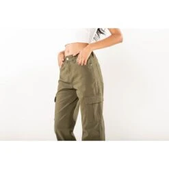 PANTALON CARGO LARGE NINA CARTER KAKI -Vêtements De Mode pantalon cargo large nina carter kaki 5