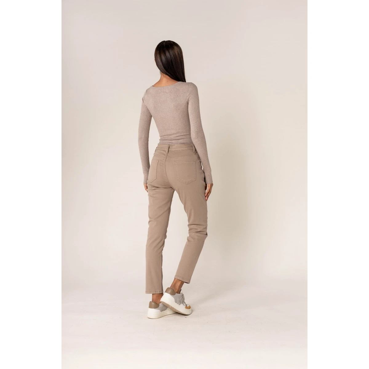 PANTALON CLASSIQUE STRECH NINA CARTER BEIGE 1 7 PANTALON CLASSIQUE STRECH NINA CARTER BEIGE 1 – Image 5