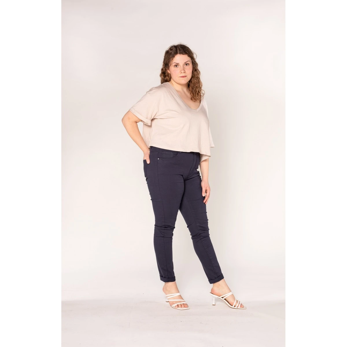 PANTALON CLASSIQUE STRECH NINA CARTER MARINE 6 PANTALON CLASSIQUE STRECH NINA CARTER MARINE – Image 4