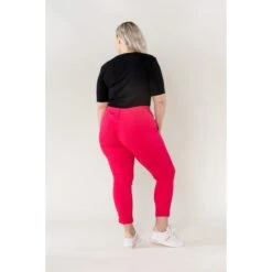 PANTALON GRANDE TAILLE STRECH N. CARTER FUCHSIA -Vêtements De Mode pantalon grande taille strech n carter fuchsia 2