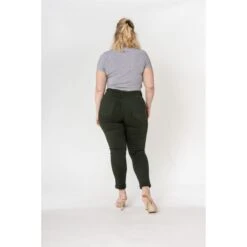 PANTALON GRANDE TAILLE STRECH N. CARTER KAKI -Vêtements De Mode pantalon grande taille strech n carter kaki 2