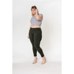 PANTALON GRANDE TAILLE STRECH N. CARTER KAKI