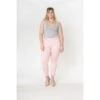 PANTALON GRANDE TAILLE STRECH NINA CARTER ROSE -Vêtements De Mode pantalon grande taille strech nina carter rose