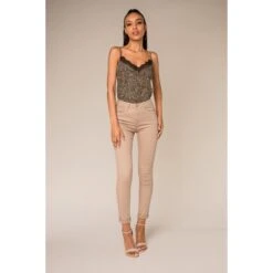 PANTALON SLIM STRECH NINA CARTER BEIGE