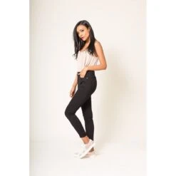 PANTALON SLIM STRECH NINA CARTER NOIR 8 PANTALON SLIM STRECH NINA CARTER NOIR -Vêtements De Mode pantalon slim strech nina carter noir 2