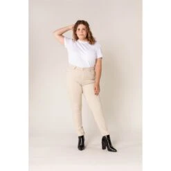 PANTALON STRECH CLASSIQUE NINA CARTER ECRU