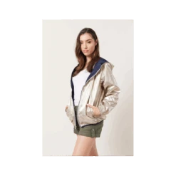 PARKA COURTE REVERSIBLE MARINE / OR -Vêtements De Mode parka courte reversible marine or 4