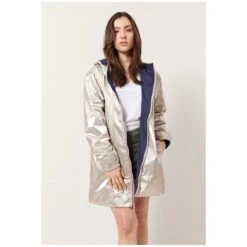 PARKA LEGERE REVERSIBLE MARINE / OR 9 PARKA LEGERE REVERSIBLE MARINE / OR -Vêtements De Mode parka legere reversible marine or 3