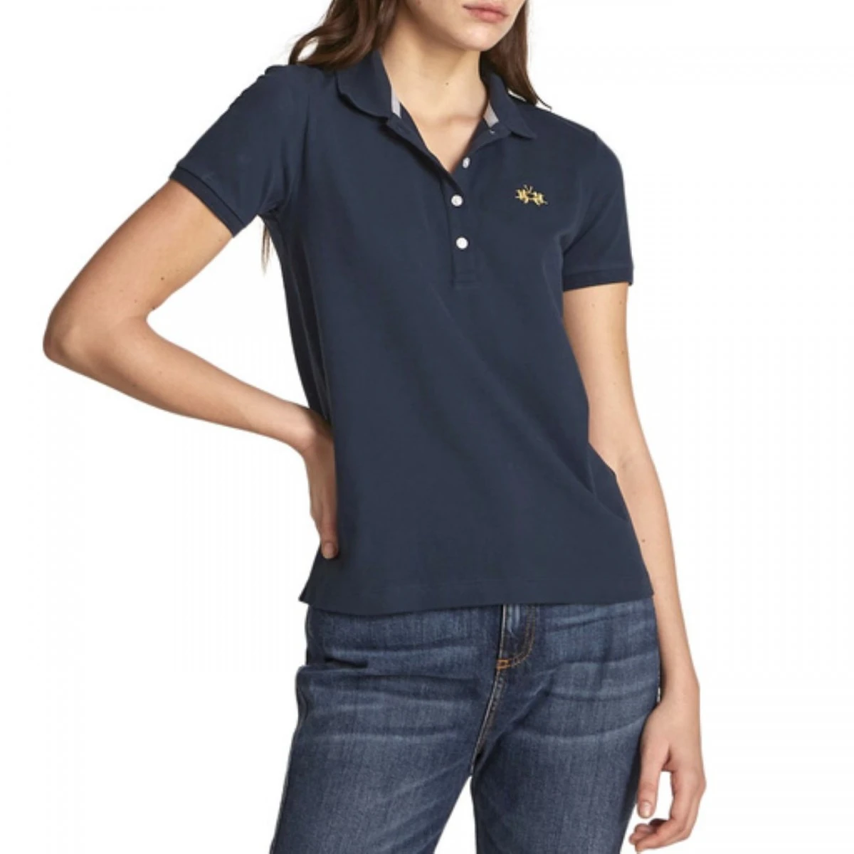POLO FEMME LA MARTINA MARINE 3 POLO FEMME LA MARTINA MARINE