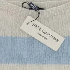 PULL 100 % CASHMERE ECRU / CIEL 8 PULL 100 % CASHMERE ECRU / CIEL -Vêtements De Mode pull 100 cashmere ecru ciel 2