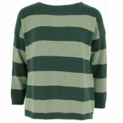 PULL 100 % CASHMERE VERT SAPIN / AMANDE