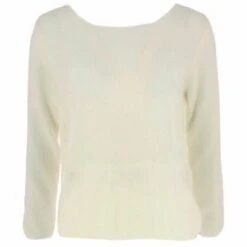 PULL COL BATEAU ALPAGA ECRU