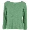 PULL COL BATEAU ALPAGA VERT -Vêtements De Mode pull col bateau alpaga vert