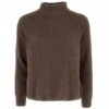 PULL ESMERALDA ALPAGA ET LAINE CHOCOLAT -Vêtements De Mode pull esmeralda alpaga et laine chocolat