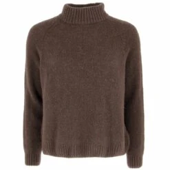 PULL ESMERALDA ALPAGA ET LAINE CHOCOLAT