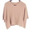 PULL ALPAGA MANCHES CHAUVE-SOURIS BEIGE ROSE -Vêtements De Mode pull manches chauve souris beige rose