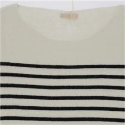 PULL MARINIERE 100% COTON ECRU / MARINE -Vêtements De Mode pull mariniere femme ecru marine 100 coton 3