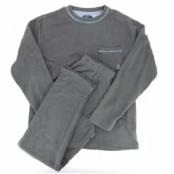PYJAMA LONG POLAIRE HOMME GRIS