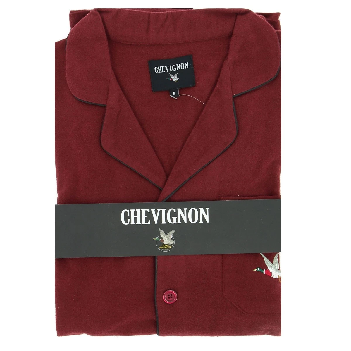 PYJAMA LONG VESTE CHEVIGNON BORDEAUX 100% COTON 3 PYJAMA LONG VESTE CHEVIGNON BORDEAUX 100% COTON