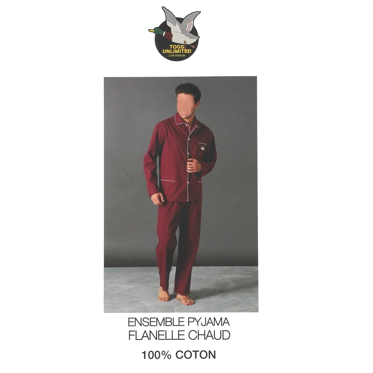 PYJAMA LONG VESTE CHEVIGNON NOIR 100% COTON 5 PYJAMA LONG VESTE CHEVIGNON NOIR 100% COTON – Image 3