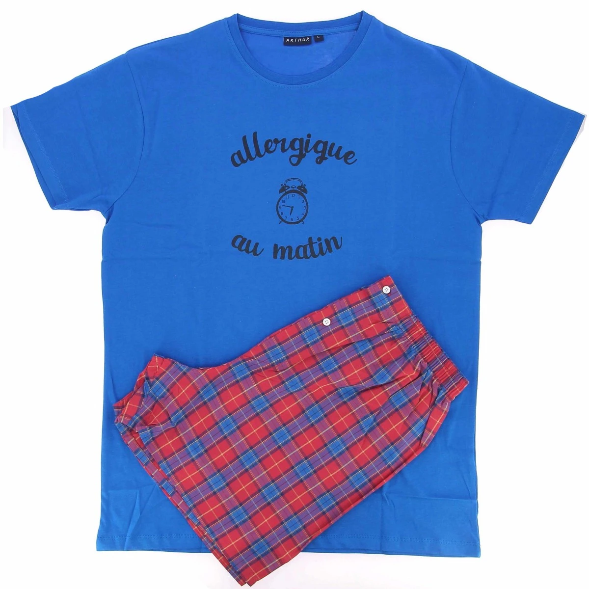 PYJAMA SHORT ARTHUR ALLERGIQUE AU MATIN 3 PYJAMA SHORT ARTHUR ALLERGIQUE AU MATIN