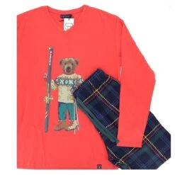 PYJAMA SHORT ARTHUR ML SKI ROUGE