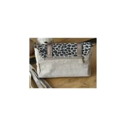 Devant -Vêtements De Mode sac besace croute de cuir leopard 1