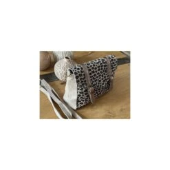 SAC BESACE CROUTE DE CUIR LEOPARD -Vêtements De Mode sac besace croute de cuir leopard 2