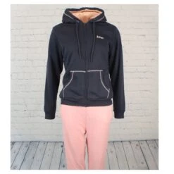 Devant -Vêtements De Mode sweat veste femme capuche lee cooper marine 1