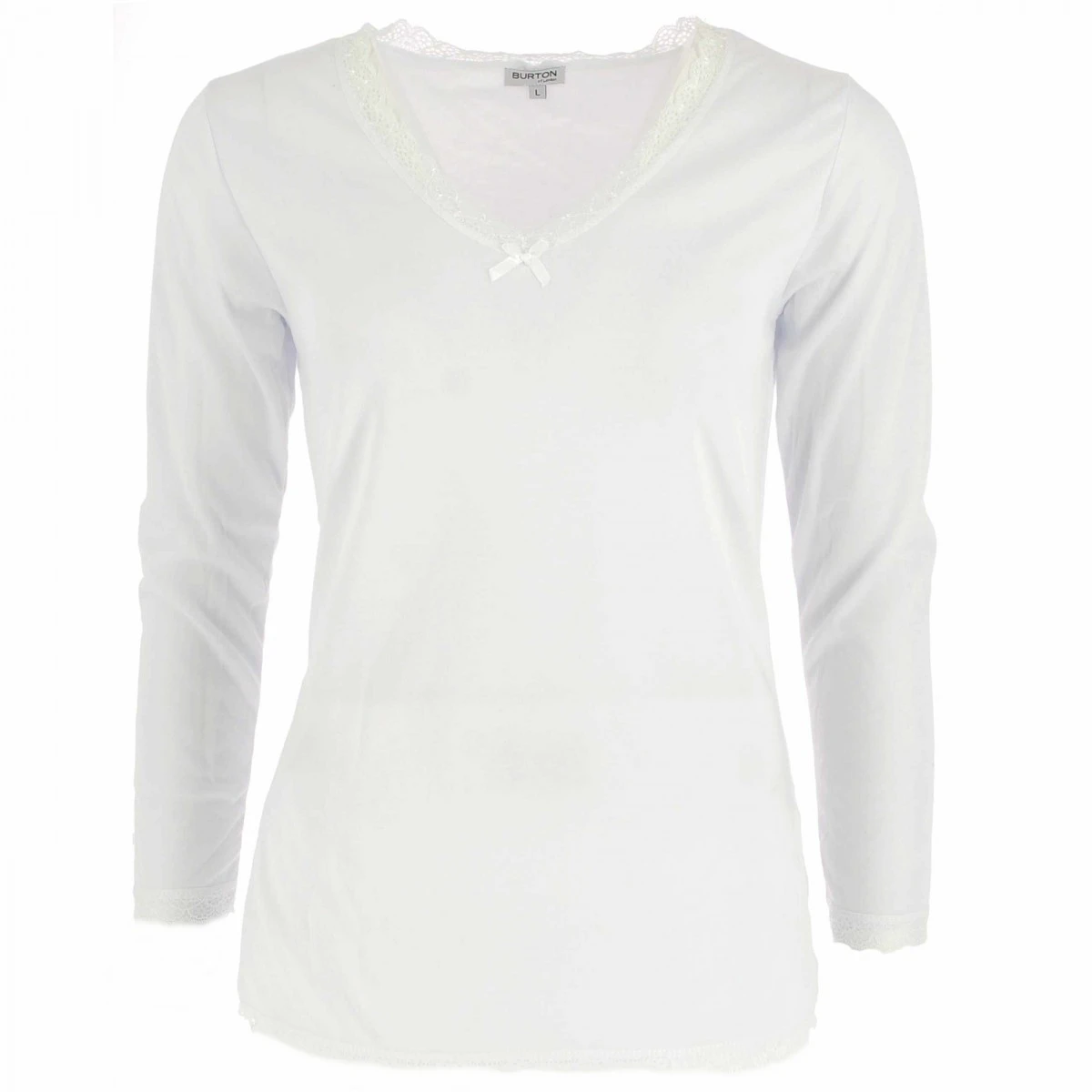 TEE SHIRT BURTON MANCHE LONGUE CHAUD BLANC 3 TEE SHIRT BURTON MANCHE LONGUE CHAUD BLANC
