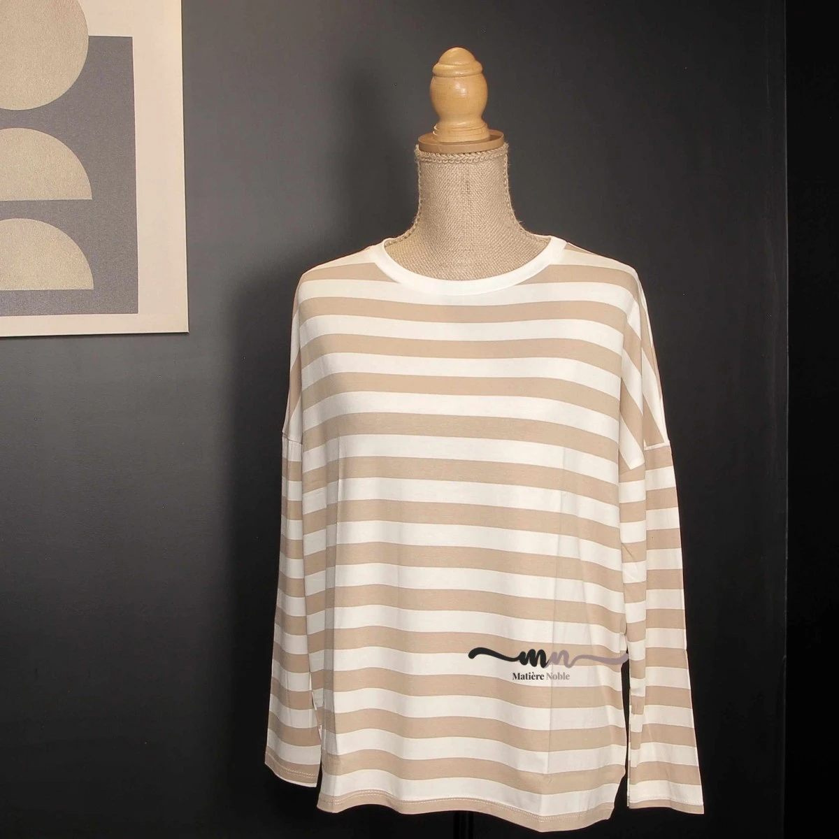 TEE-SHIRT MANCHES LONGUES ECRU/BEIGE 4 TEE-SHIRT MANCHES LONGUES ECRU/BEIGE – Image 2