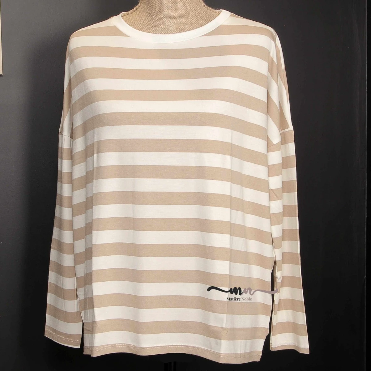 TEE-SHIRT MANCHES LONGUES ECRU/BEIGE 3 TEE-SHIRT MANCHES LONGUES ECRU/BEIGE