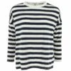 TEE-SHIRT MANCHES LONGUES ECRU/MARINE 1 TEE-SHIRT MANCHES LONGUES ECRU/MARINE -Vêtements De Mode tee shirt manches longues ecrumarine