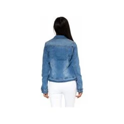 VESTE JEAN NINA CARTER BLEU CLAIR -Vêtements De Mode veste jean nina carter bleu clair 2