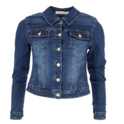 VESTE JEAN NINA CARTER BLEU FONCE 9 VESTE JEAN NINA CARTER BLEU FONCE -Vêtements De Mode veste jean nina carter bleu fonce 3